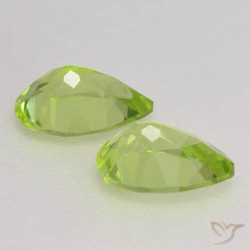 0.84 ct natürliche Mittelgrün Peridot-Edelsteine, Birnenform, VVS-VS