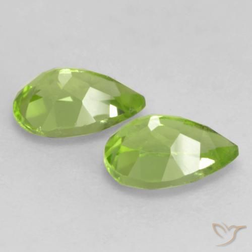 0.96 ct natürliche Leichtes lebendiges Grün Peridot-Edelsteine, Birnenform, VVS-VS