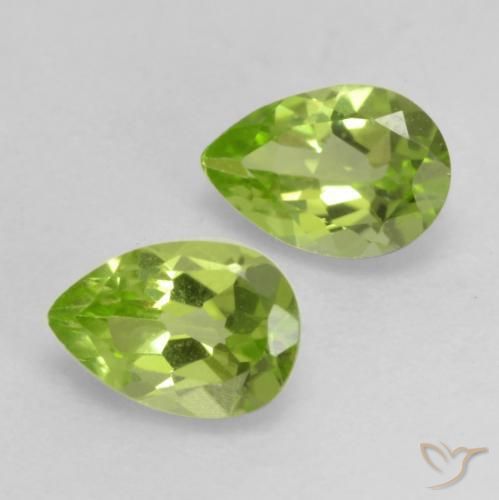 0.86 ct natürliche Leichtes lebendiges Grün Peridot-Edelsteine, Birnenform, VVS-VS
