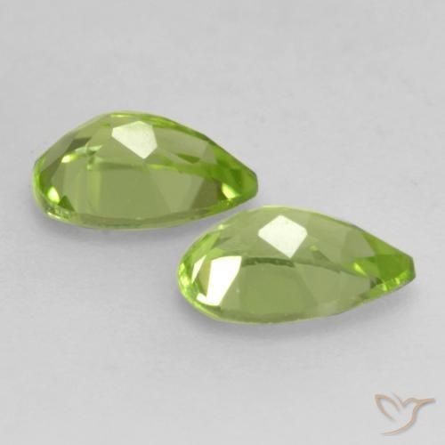 0.86 ct natürliche Leichtes lebendiges Grün Peridot-Edelsteine, Birnenform, VVS-VS