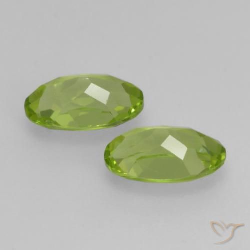 0.94 ct natürliche Lebendiges grün Peridot-Edelsteine, Oval, VS