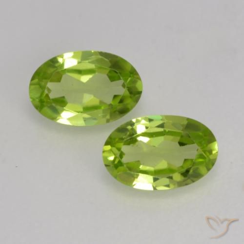 0.98ctw Natürlicher Lebendiges grün Peridot, Oval, VS