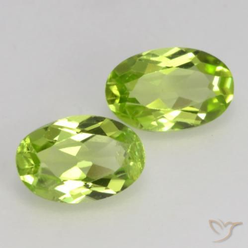 0.98 ct natürliche Mittelgrün Peridot-Edelsteine, Oval, VS