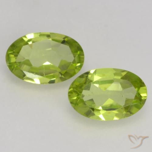 1.00ctw Natürlicher Mittelgrün Peridot, Oval, VS