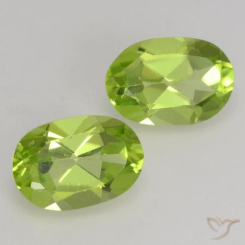 1.10 ct natürliche Lebendiges grün Peridot-Edelsteine, Oval, VS