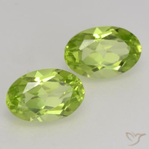 1.13 ct natürliche Lebendiges grün Peridot-Edelsteine, Oval, VS
