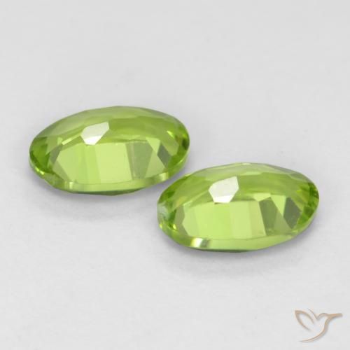 0.97 ct natürliche Lebendiges grün Peridot-Edelsteine, Oval, VS
