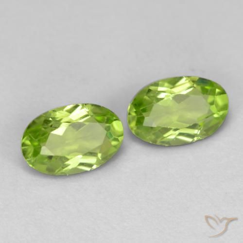 0.97 ct natürliche Leichtes lebendiges Grün Peridot-Edelsteine, Oval, VS