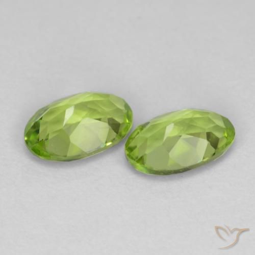 0.97 ct natürliche Leichtes lebendiges Grün Peridot-Edelsteine, Oval, VS