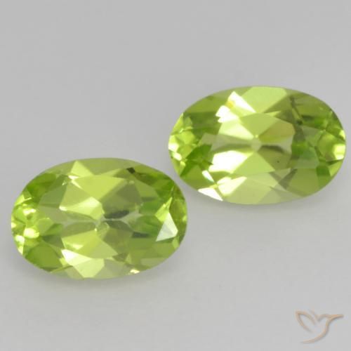 0.94 ct natürliche Leichtes lebendiges Grün Peridot-Edelsteine, Oval, VS
