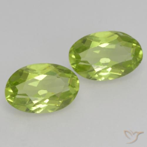 0.97 ct natürliche Leichtes lebendiges Grün Peridot-Edelsteine, Oval, VS