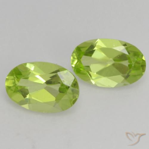 0.84 ct natürliche Leichtes lebendiges Grün Peridot-Edelsteine, Oval, VS