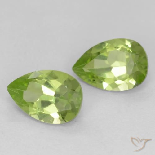 0.93 ct natürliche Leichtes lebendiges Grün Peridot-Edelsteine, Birnenform, VVS-VS