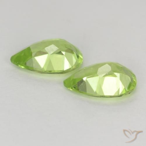 0.78 ct natürliche Leichtes lebendiges Grün Peridot-Edelsteine, Birnenform, VVS-VS