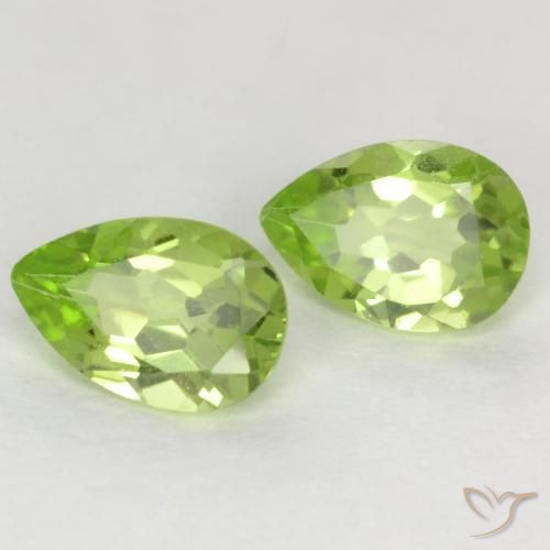 0.84 ct natürliche hellgrün Peridot-Edelsteine, Birnenform, VVS-VS