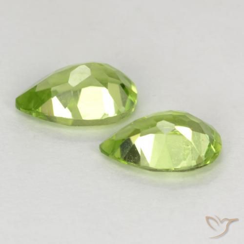 0.84 ct natürliche hellgrün Peridot-Edelsteine, Birnenform, VVS-VS