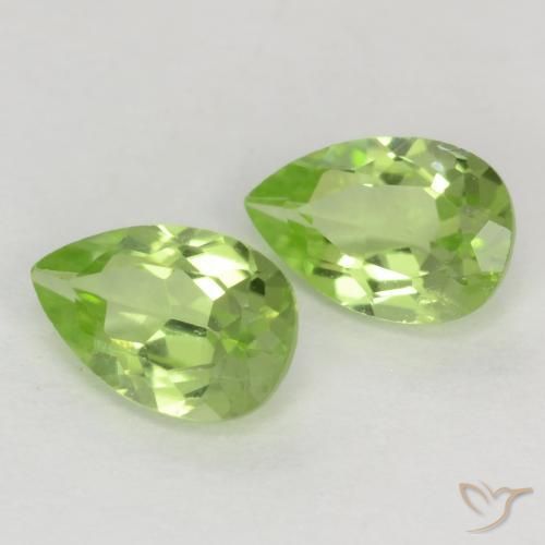 0.88 ct natürliche hellgrün Peridot-Edelsteine, Birnenform, VVS-VS
