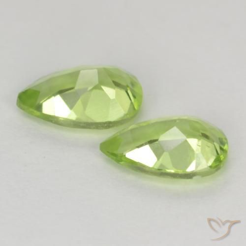 0.88 ct natürliche hellgrün Peridot-Edelsteine, Birnenform, VVS-VS