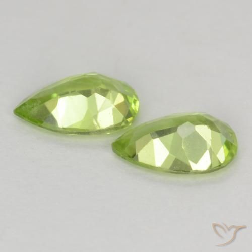 0.69 ct natürliche hellgrün Peridot-Edelsteine, Birnenform, VVS-VS