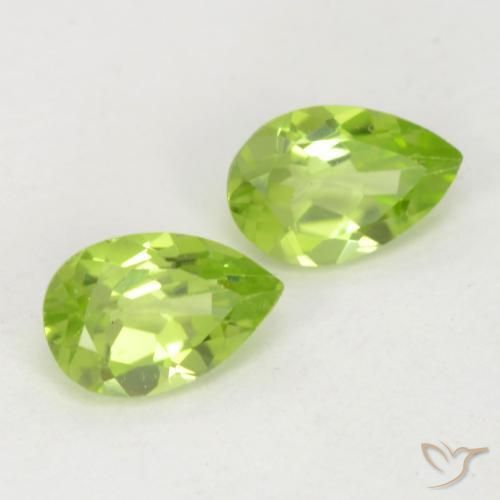 0.96 ct natürliche Leichtes lebendiges Grün Peridot-Edelsteine, Birnenform, VVS-VS
