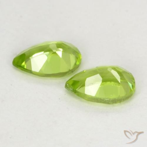 0.96 ct natürliche Leichtes lebendiges Grün Peridot-Edelsteine, Birnenform, VVS-VS