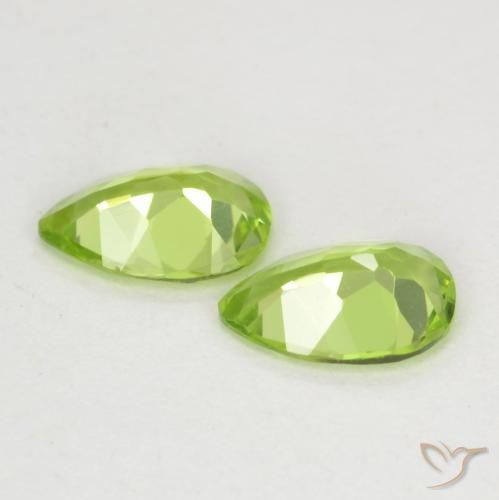 0.77 ct natürliche hellgrün Peridot-Edelsteine, Birnenform, VVS-VS