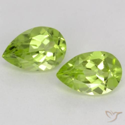 0.88ctw Natürlicher Lebendiges grün Peridot, Birnenform, VVS-VS