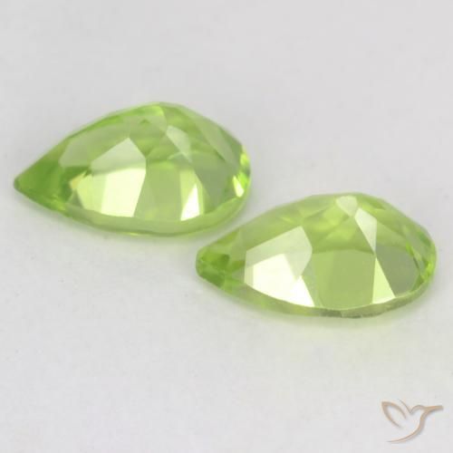 0.93 ct natürliche Leichtes lebendiges Grün Peridot-Edelsteine, Birnenform, VVS-VS