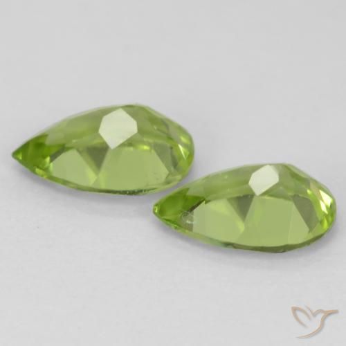0.82 ct natürliche Mittelgrün Peridot-Edelsteine, Birnenform, VVS-VS