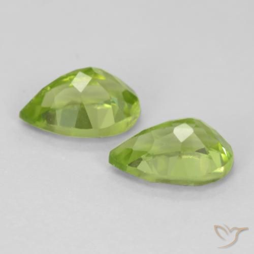 0.98 ct natürliche Leichtes lebendiges Grün Peridot-Edelsteine, Birnenform, VVS-VS