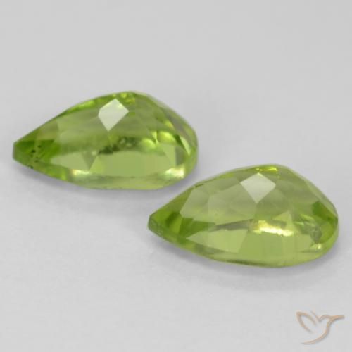 0.97 ct natürliche Leichtes lebendiges Grün Peridot-Edelsteine, Birnenform, VVS-VS