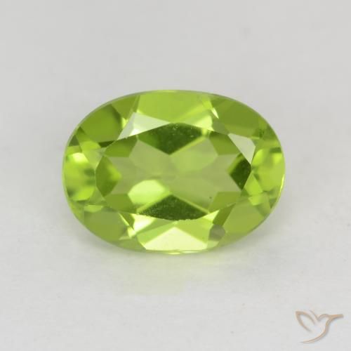 1.49ct Natürlicher Mittelgrün Peridot, Oval, VVS-VS