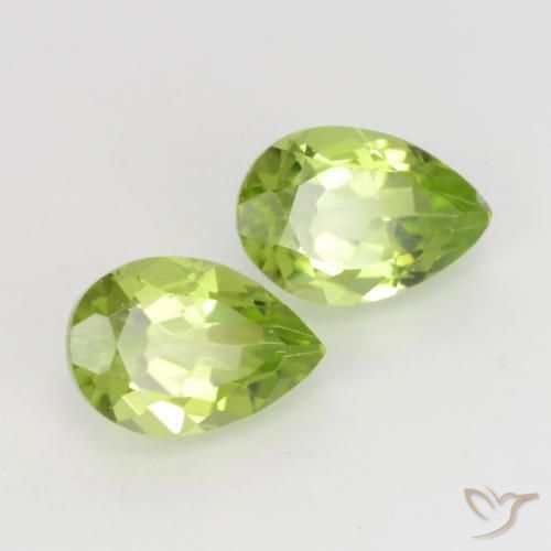 1.03 ct natürliche Leichtes lebendiges Grün Peridot-Edelsteine, Birnenform, VVS-VS