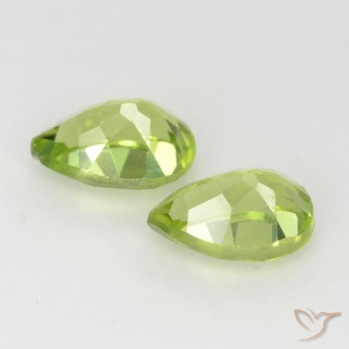 1.03 ct natürliche Leichtes lebendiges Grün Peridot-Edelsteine, Birnenform, VVS-VS