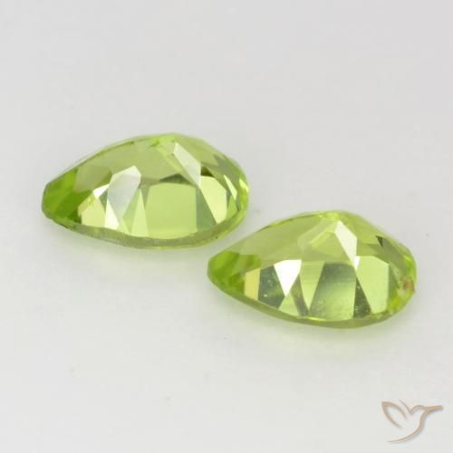 0.88 ct natürliche Leichtes lebendiges Grün Peridot-Edelsteine, Birnenform, VVS-VS
