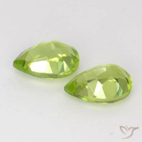 1.01 ct natürliche Leichtes lebendiges Grün Peridot-Edelsteine, Birnenform, VVS-VS