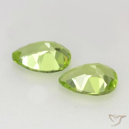 0.94 ct natürliche Leichtes lebendiges Grün Peridot-Edelsteine, Birnenform, VVS-VS