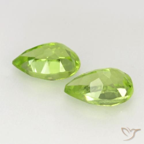 0.96 ct natürliche Leichtes lebendiges Grün Peridot-Edelsteine, Birnenform, VVS-VS