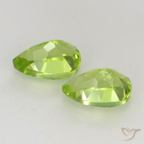 1.12 ct natürliche Leichtes lebendiges Grün Peridot-Edelsteine, Birnenform, VVS-VS
