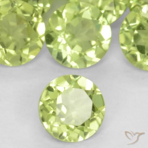 9,17 ctw natürlicher Leichtes lebendiges Grün Peridot, Runden, VS