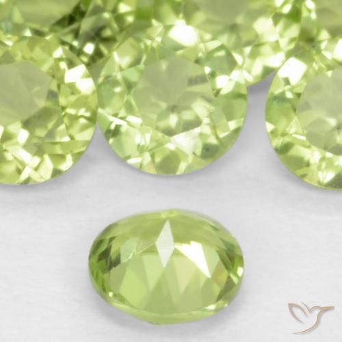 9,17 ctw natürlicher Leichtes lebendiges Grün Peridot, Runden, VS