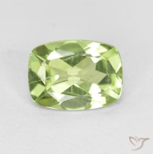 1.08ct Natürlicher Mittelgrün Peridot, Kissen, VS