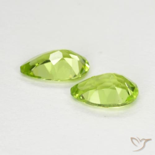 0.81 ct natürliche gelblich-grün Peridot-Edelsteine, Birnenform, VVS-VS