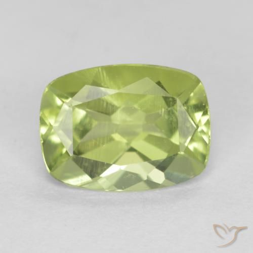 1.26ct Natürlicher limettengrün Peridot, Kissen, VVS-VS