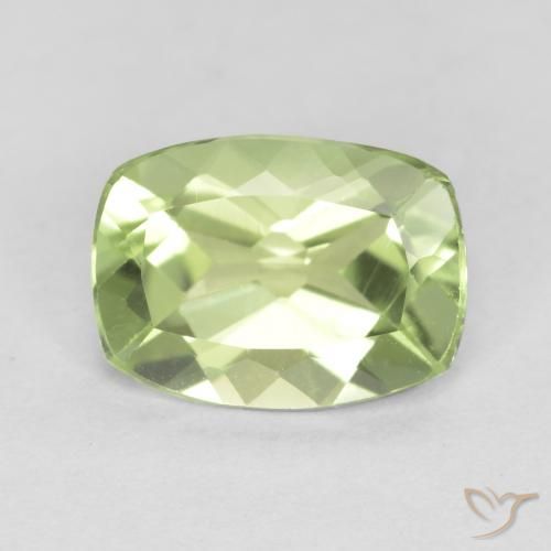 1.21ct Natürlicher Leichtes lebendiges Grün Peridot, Kissen, VVS-VS