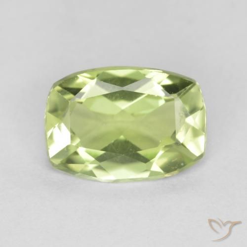 0.99ct Natürlicher hellgrün Peridot, Kissen, VVS-VS