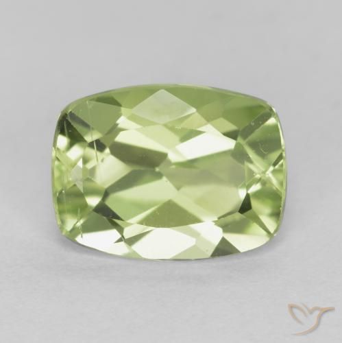 1.44ct Natürlicher Leichtes lebendiges Grün Peridot, Kissen, VS