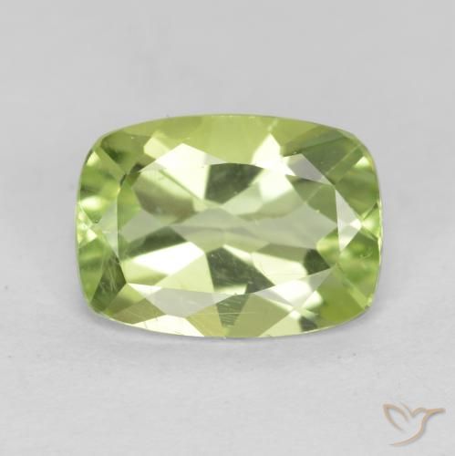1.14ct Natürlicher Leichtes lebendiges Grün Peridot, Kissen, VS