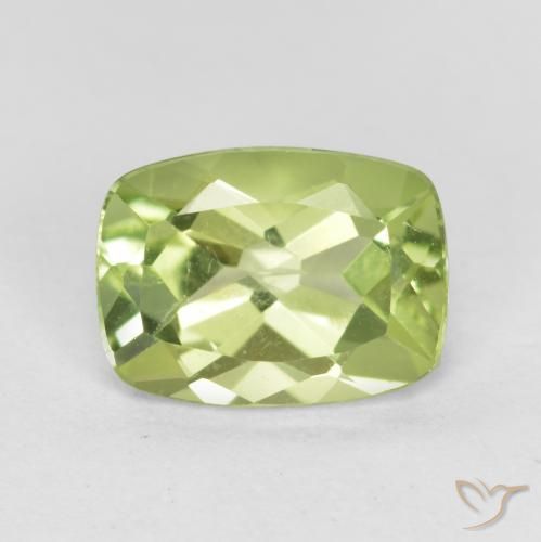1.31ct Natürlicher Mittelgrün Peridot, Kissen, VVS-VS