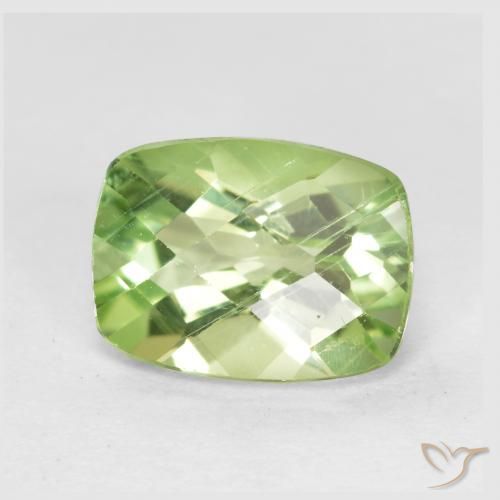 1.39ct Natürlicher Warmes Grün Peridot, Kissen, VS